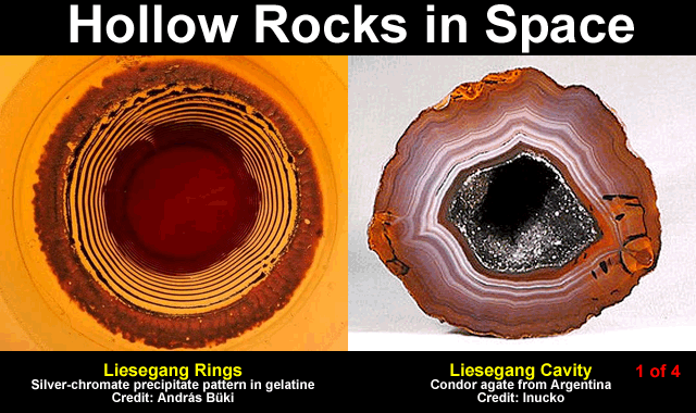 Hollow Rocks in Space